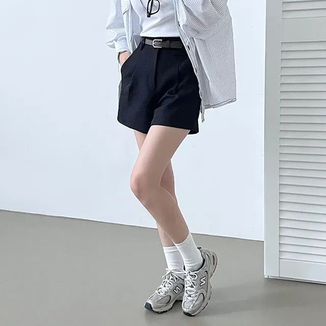 [S,M,L/벨트SET!] *봄신상 핏정석 데일리 숏팬츠 슬랙스 3color 상세 이미지 20