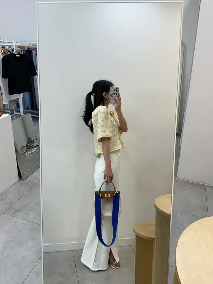[러블리 한가득~❤️] 봉긋 레이스 엔젤 퍼프 크롭 가디건 상세 이미지 41