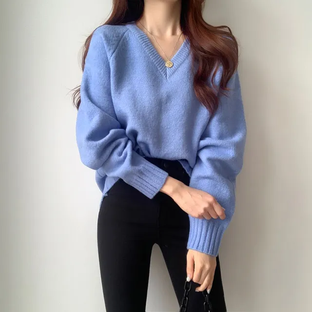 [ 무조건 소장 추천! 인기만점 ] 데일리 루즈핏 V넥 니트 상세 이미지 50
