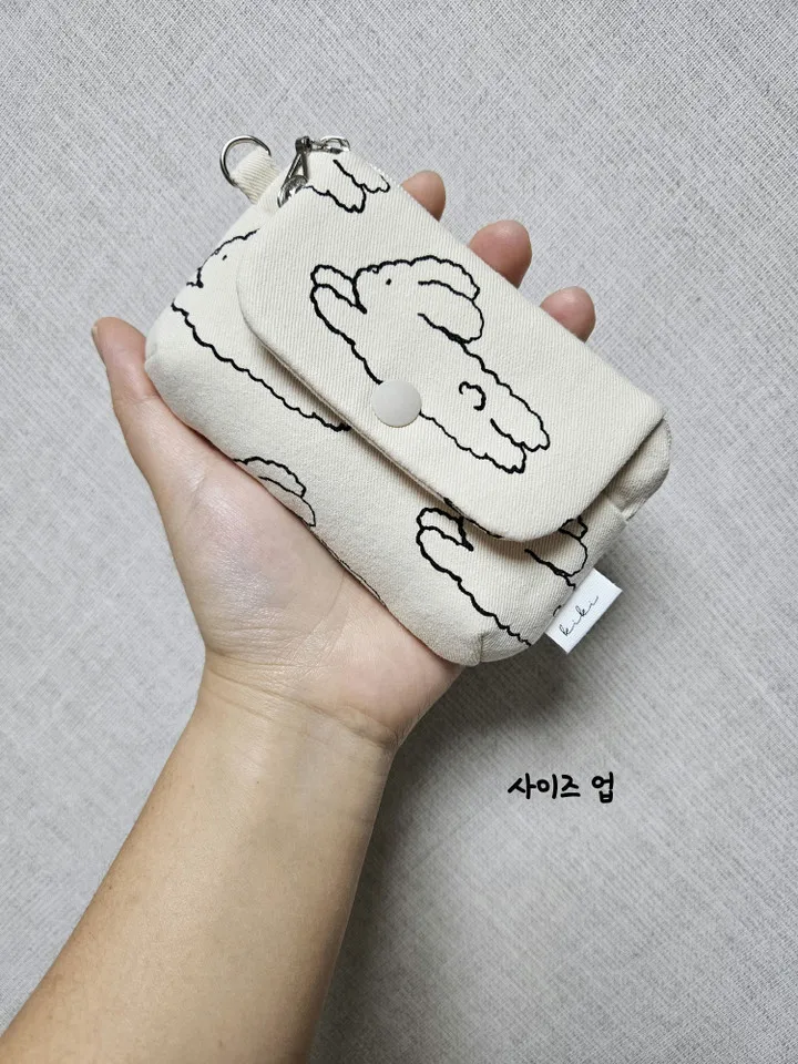 (키키핸드메이드)구름토끼 둥근지갑 사이즈 4가지 상세 이미지 15
