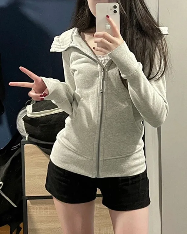 고급 버전🖤슬림핏 후드집업 상세 이미지 5