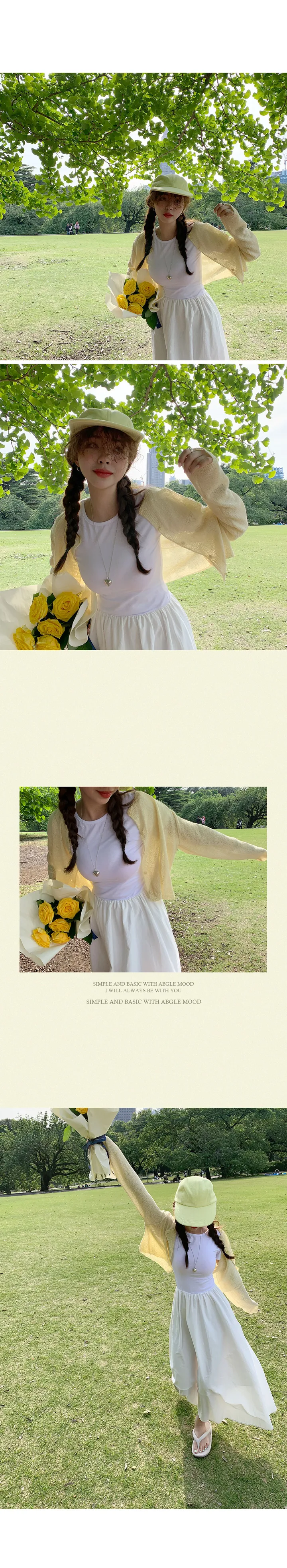 [살안타💖] 팝핑 솜사탕 니트 가디건크롭 시스루 레이어드 볼레로 커버업 부클 가디건 가을 간절기 아우터 살안타템 상세 이미지 67