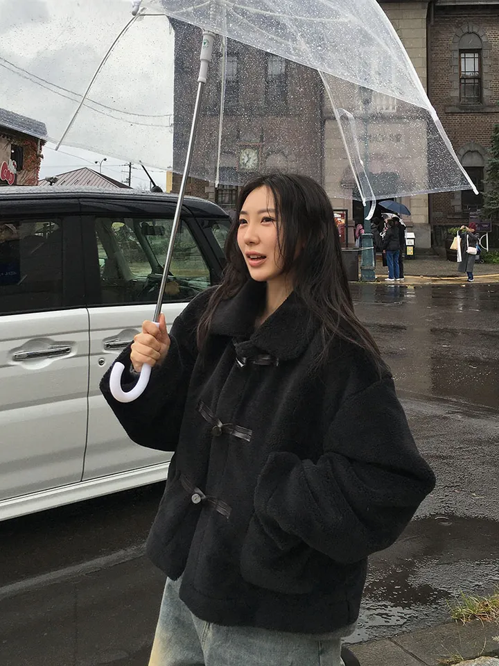 [왕따뜻🤎몽글몽글 *떡볶이코트* 양털 떡볶이자켓 겨울자켓 연말룩] 몽실양털떡볶이코트 상세 이미지 53