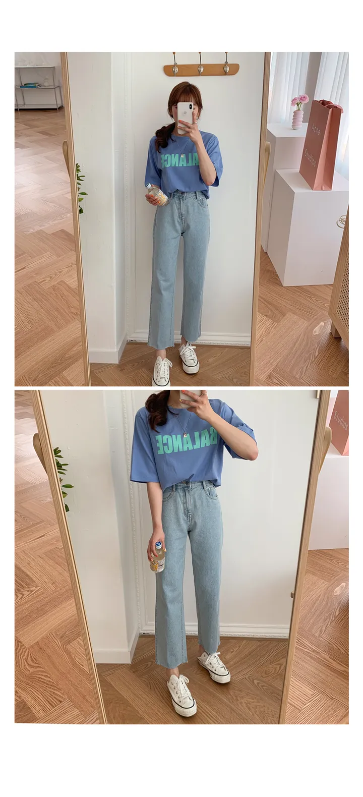 '당일발송'[landmade]인생핏키작녀썸머데님일자팬츠 (2color)'S-XL사이즈' 상세 이미지 46