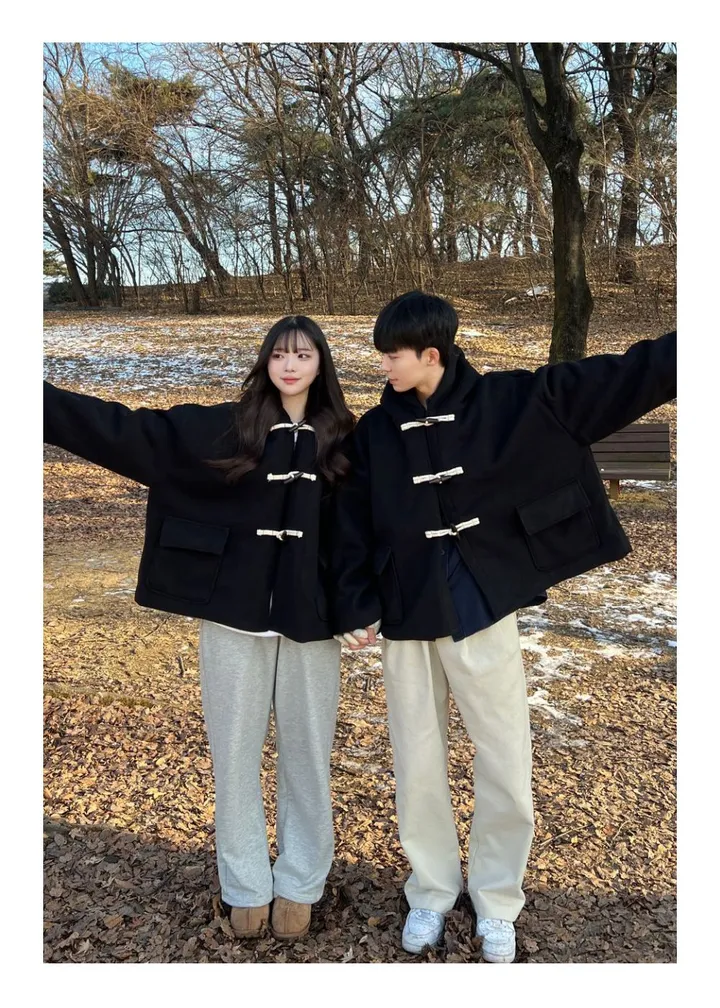 [최저가/숏&롱] 떡볶이 후드 겨울 가을 코트 고퀄리티 남녀공용 아우터 자켓 오버핏 빅사이즈 커플룩 시밀러룩 상세 이미지 24