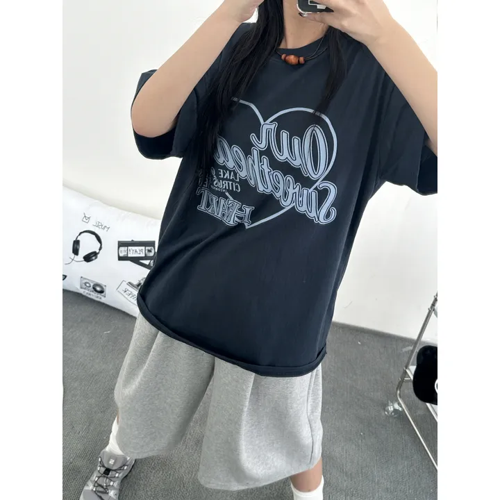[UNISEX/기획특가/소장추천!/3size!]사이드 폴드 핀턱 포인트 루즈 와이드 벌룬 버뮤다 하프 트레이닝 팬츠(2color) 상세 이미지 44