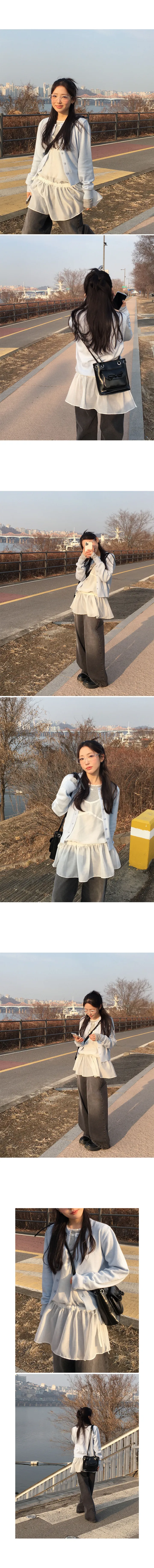 [DEAR'S MADE] (봄🌷/부드러움) 앤츠 라운드 트임 가디건 상세 이미지 9