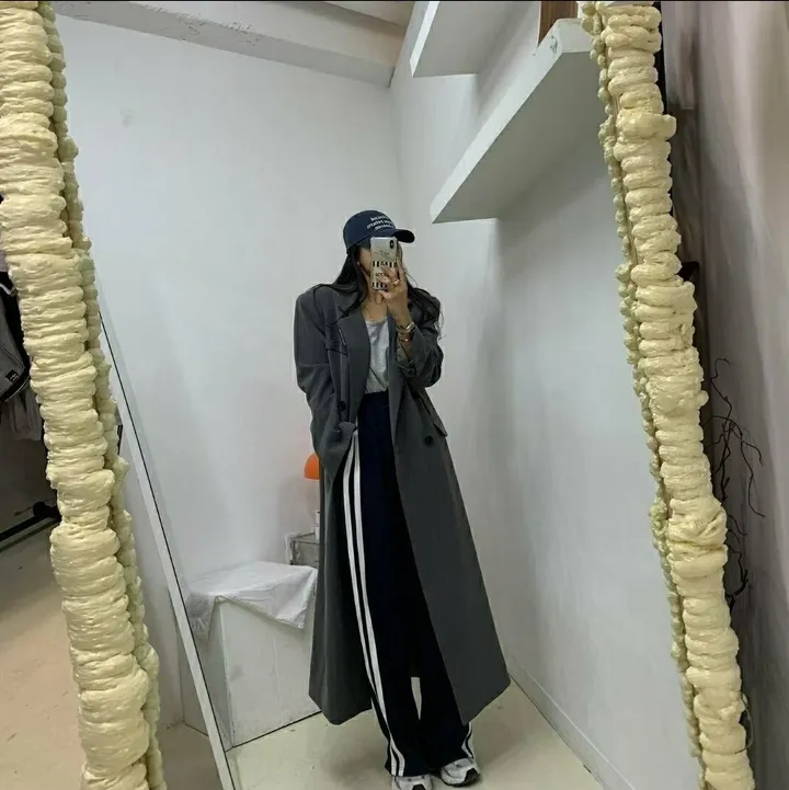 [어깨패드] 패치 더블 롱코트 상세 이미지 7