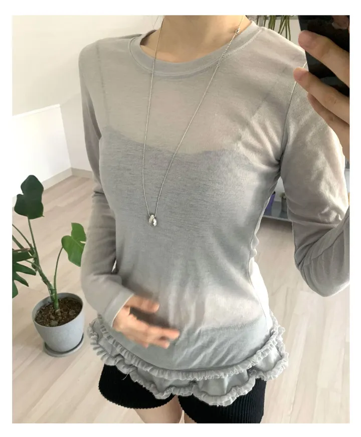*당일출고*MD강추템🩶최저가 써클 체인 볼드 롱 데일리 목걸이 상세 이미지 9