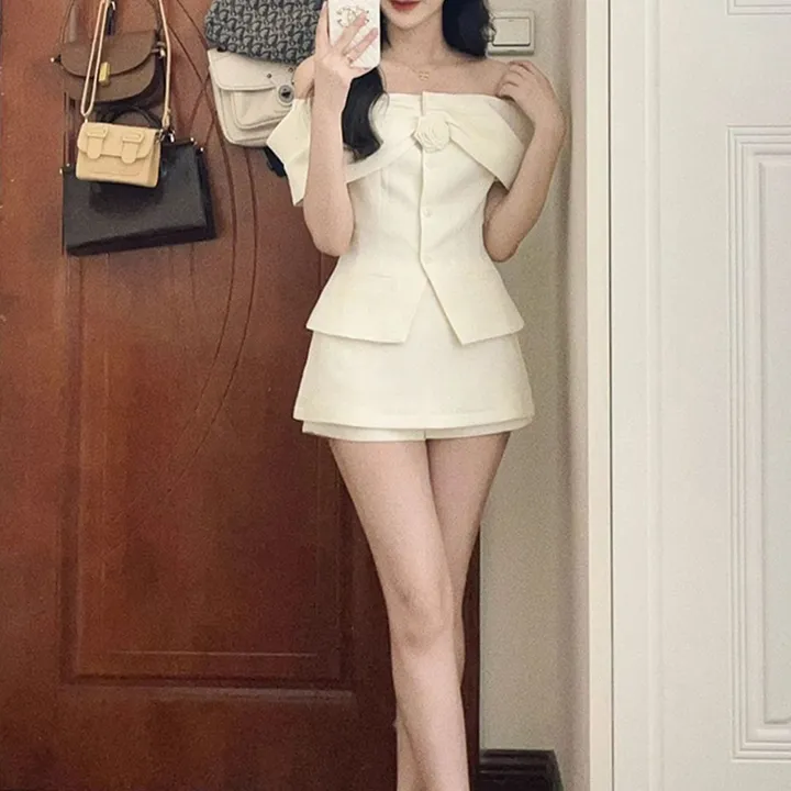 원가이하 여름하객룩 트위드 코디셋업 초특가 할인 마지막장 가져가세요!! 트위드조끼 팬츠세트 오프숄더 코디아이템 상세 이미지 12