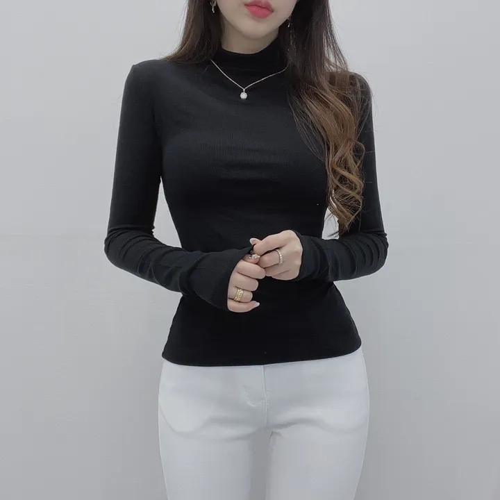 *여신미폭발*[고급글램핏/모델강추!]청담 며느리 반목 폴라 긴팔 티셔츠 상세 이미지 10