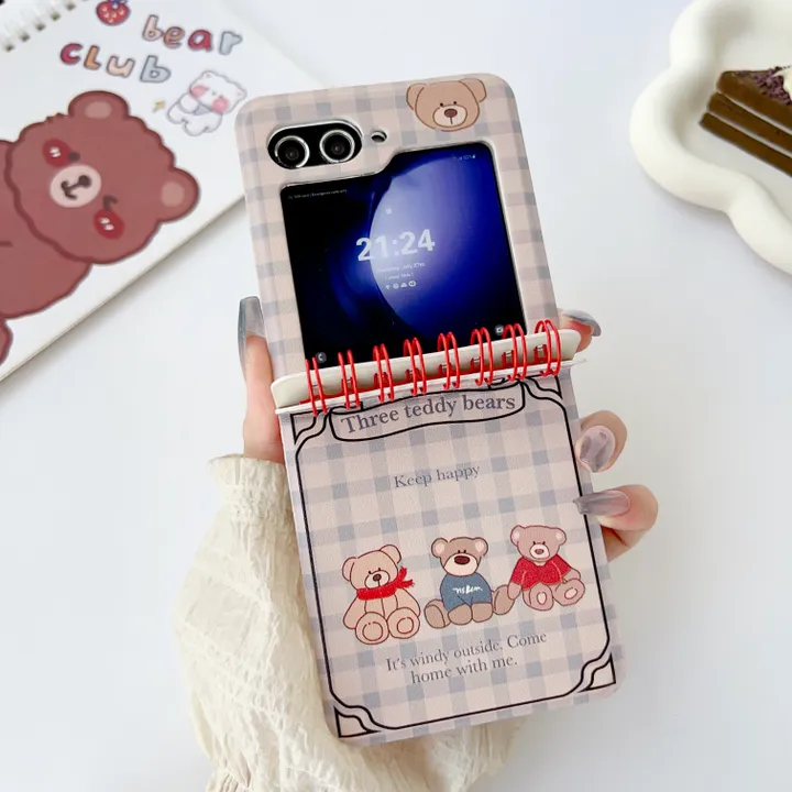 zFlip 6 5 4 3 🚀내일도착💖우체국🚀 삼성 갤럭시 제트플립 z플립3 z플립4 z플립5 z플립6 스프링 가죽 메모장 노트 범퍼 키티 캐릭터 이쁜 폰 케이스 상세 이미지 14