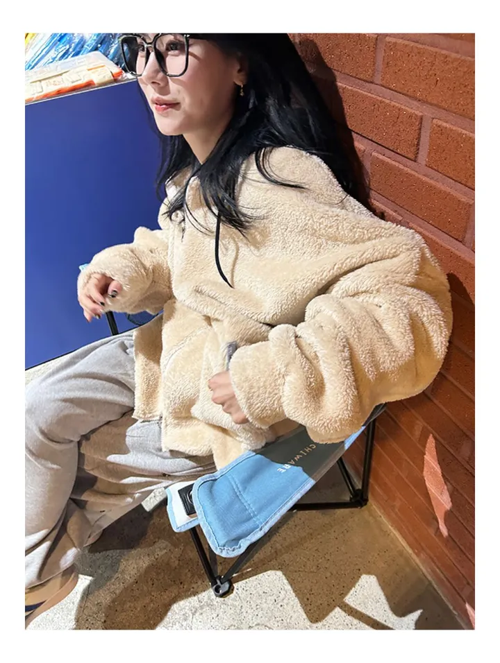 [당일배송][양털/뽀글이]후드 플리스 투웨이 겨울 따뜻한 데일리 점퍼 3color 묶음할인중 상세 이미지 61