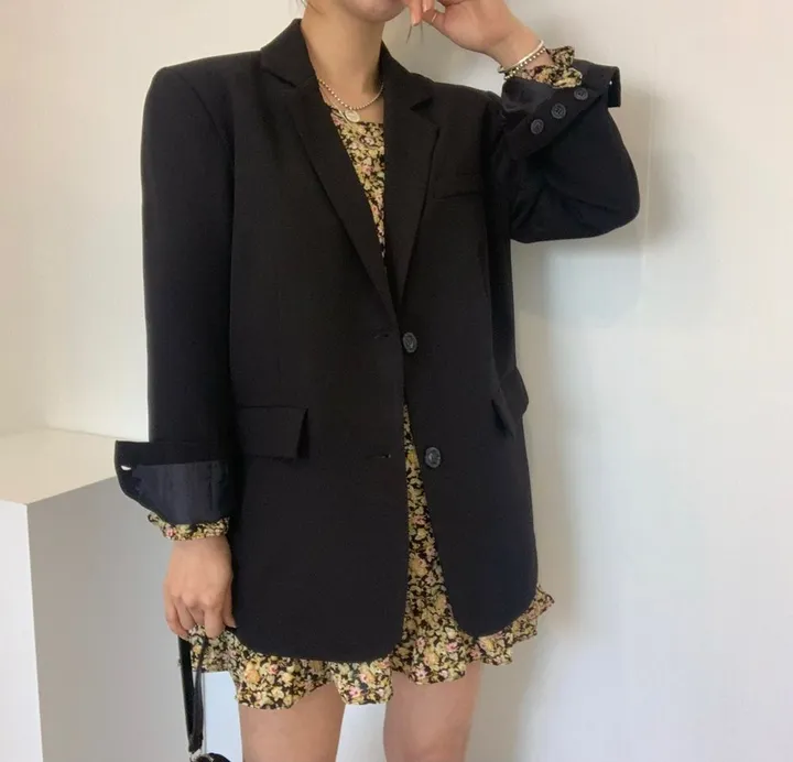 누적판매3000장! [4col] 데일리핏 핏예쁜 루즈핏 버튼 자켓 상세 이미지 2
