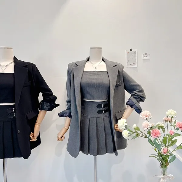 💙당일발송💙*자체제작* 뒷태여신 테일러드카라 대디자켓 버튼자켓 단추자켓 백트임 백버튼 뒷트임 오버핏자켓 슬림자켓 무지자켓 긴팔자켓 하프자켓 숏자켓 롱자켓 봄자켓 봄아우터 하객룩 상세 이미지 9