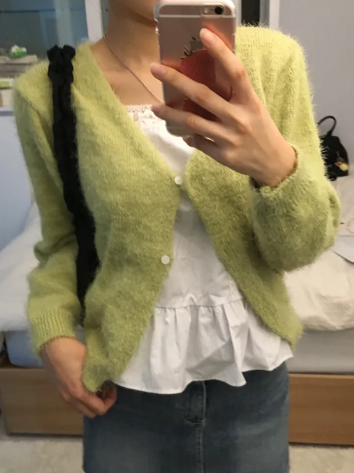 당일발송 !![솔잎🌿/모델추천] 솔잎 포근 투버튼 긴팔 가디건 (4color) 상세 이미지 18