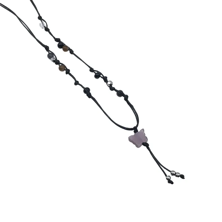 [Surgical] Butterfly Stone Necklace 2color 상세 이미지 5