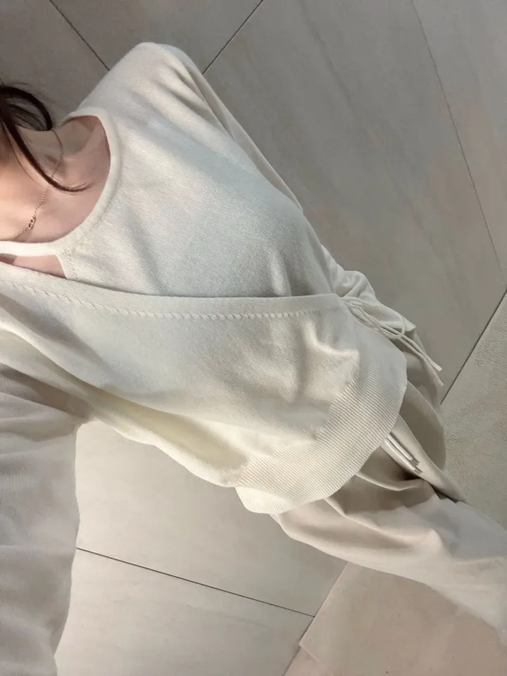 이브 여리 언발 끈 랩 가디건 *랩가디건, 끈가디건 상세 이미지 14