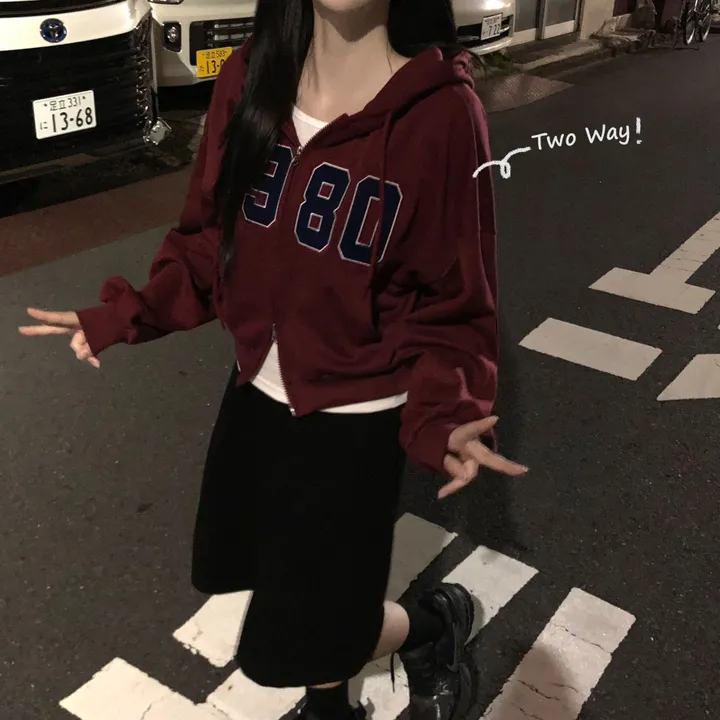 [기모추가!가을신상🤎]투웨이 도톰 자수 레터링 후드집업 7color 상세 이미지 3