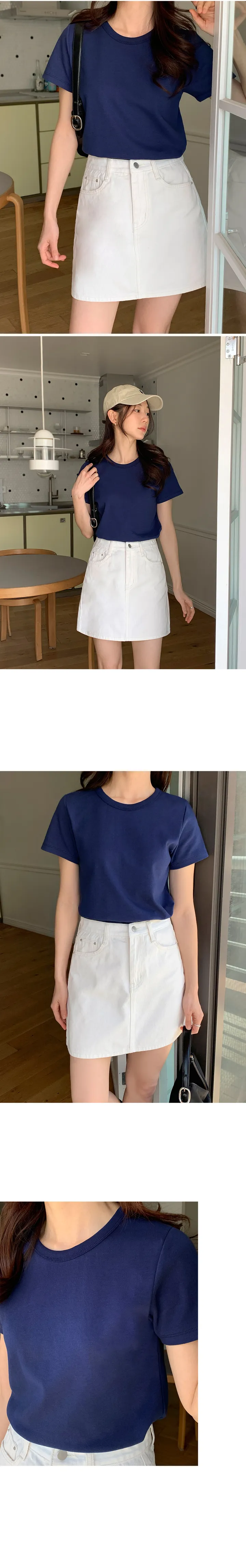 [👍질좋은기본티][MADE] 에센셜 탄탄 크루넥 반팔 티셔츠 상세 이미지 33
