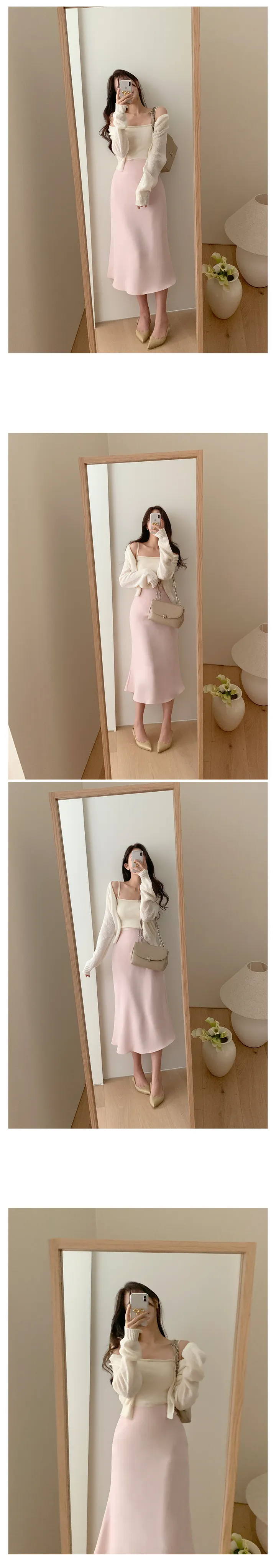 ⚜국민인생스커트⚜[10만장돌파🏆](+뉴컬러🩰/롱ver.💗)[승마살삭제핏/인생치마🩰/후기1만개🕊] 단독제작) 원조핏"1위" 쉐딩 스커트 - 14color 상세 이미지 53