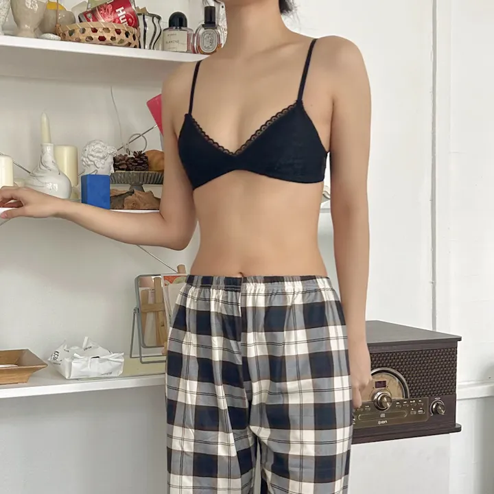 [당일출고/A컵추천] 3컬러 사랑스러운 데일리 레이스 노와이어 편한 속옷 브라 상세 이미지 31