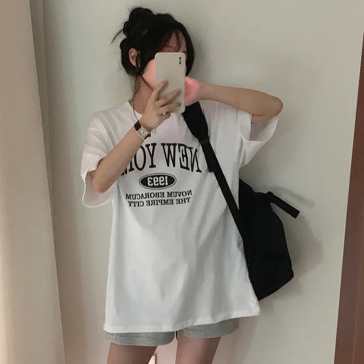 [국내제작!/M,L사이즈🤍] 원하는 사이즈, 뉴욕 루즈핏 반팔T 상세 이미지 50