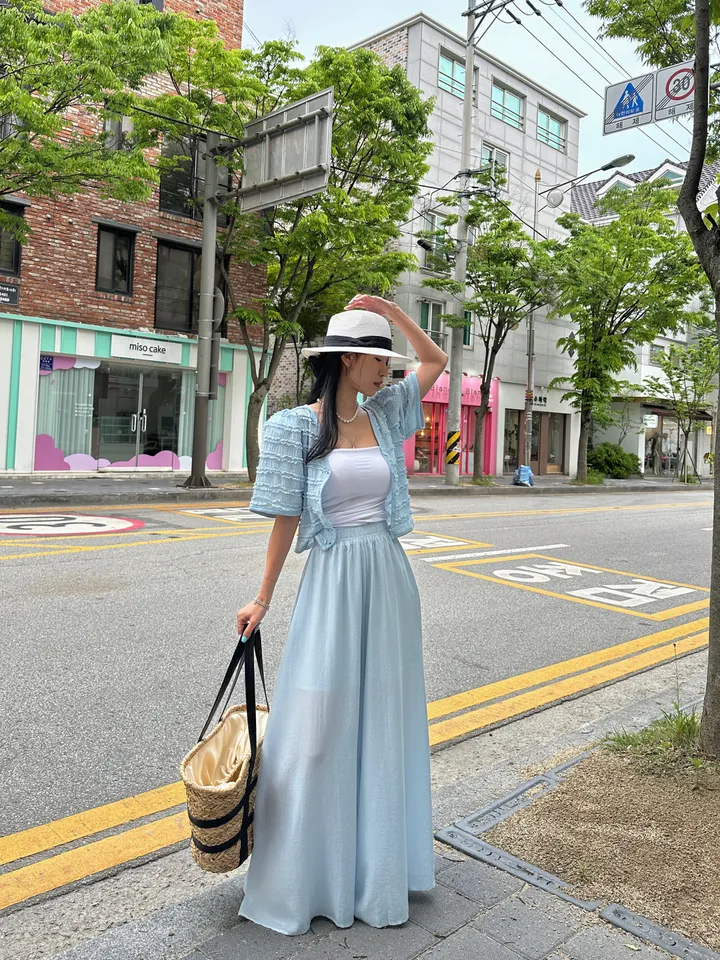 [러블리 한가득~❤️] 봉긋 레이스 엔젤 퍼프 크롭 가디건 상세 이미지 13