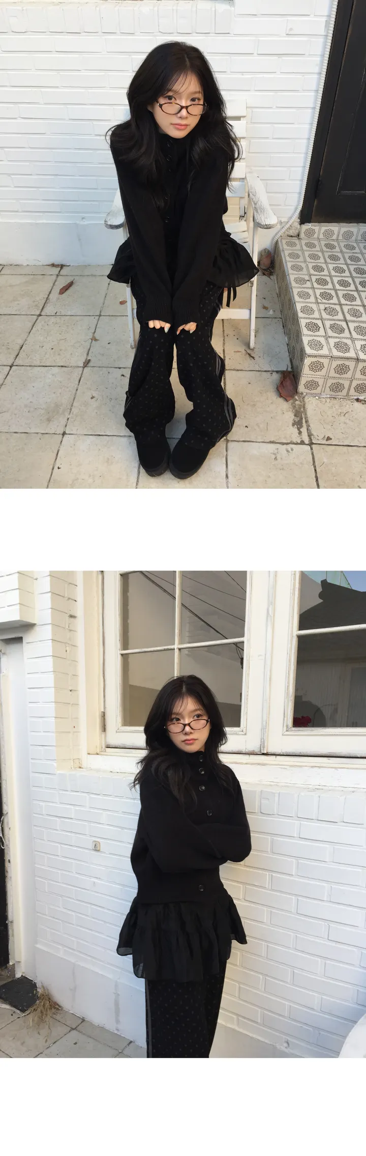 [데일리/빈티지🖤] 모루카 후드 버튼 하이넥 니트 가디건-5color 상세 이미지 22
