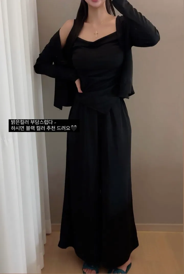 [찰랑🌊시원한소재/빠른출고]❤️3set가격❤️여신 여리 찰랑 드레이프 셔링 나시 가디건 핀턱팬츠 set 여리룩 조식룩 해변룩 마실룩 상세 이미지 12