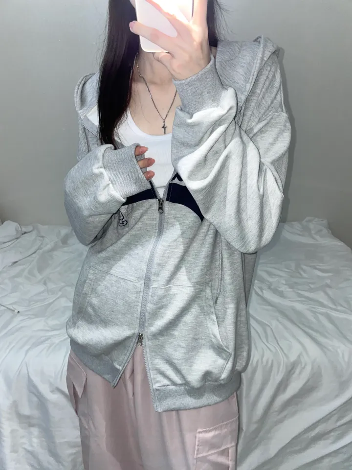 [unisex/쭈리] 디나 데일리 투웨이 오버핏 후드집업 (4color) 상세 이미지 19