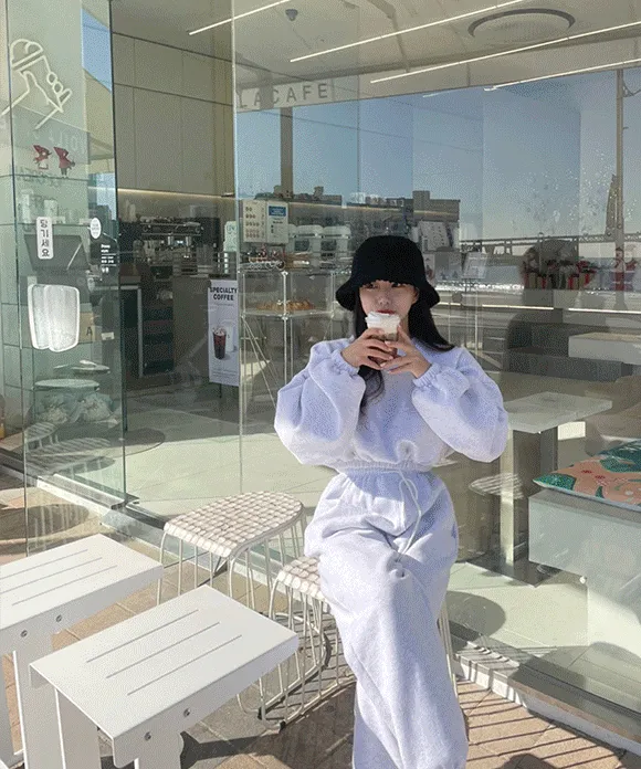 몽글 양털 니트 버킷햇(울80%)