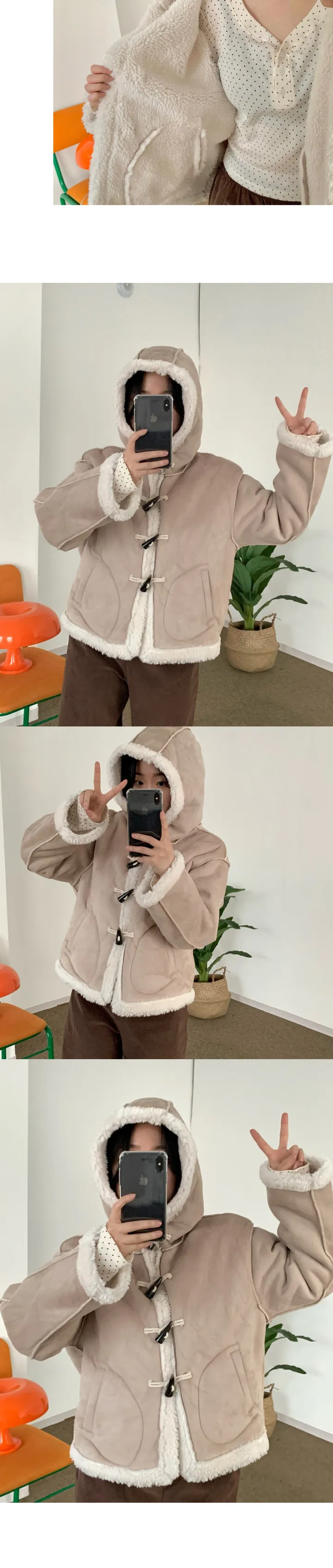 [안감전체양털🐏🔥] 테디 떡볶이 무스탕 상세 이미지 6