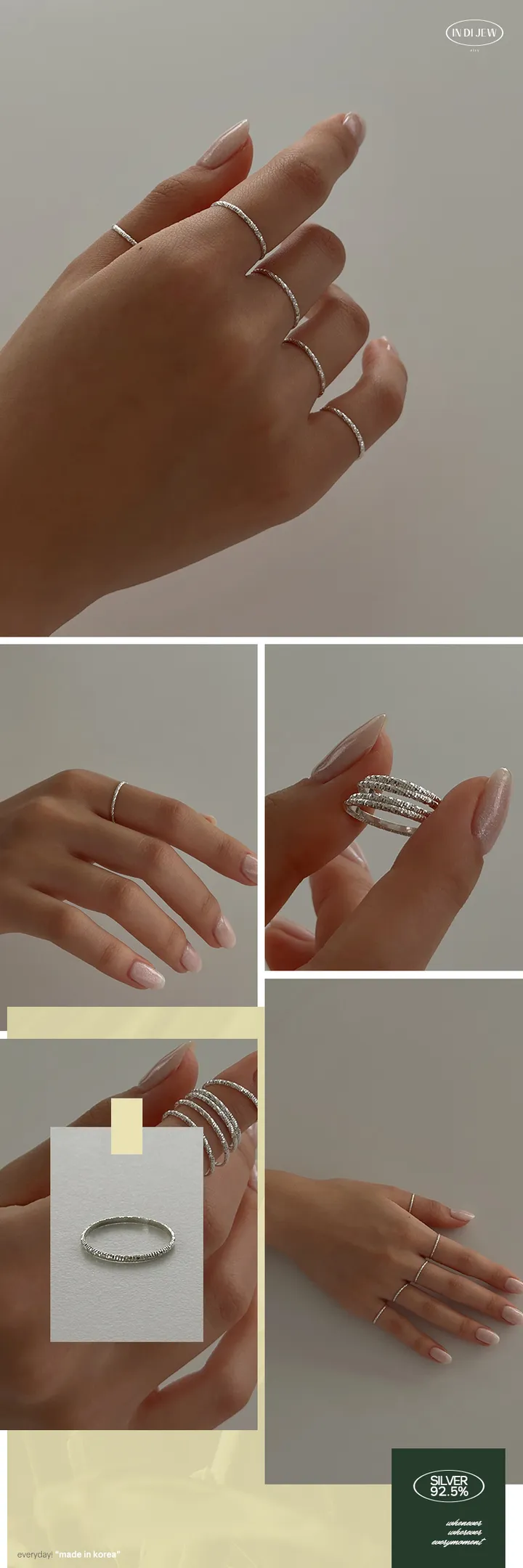 실버 925 999 에브리모먼트 베이직 실반지 모음전 상세 이미지 11