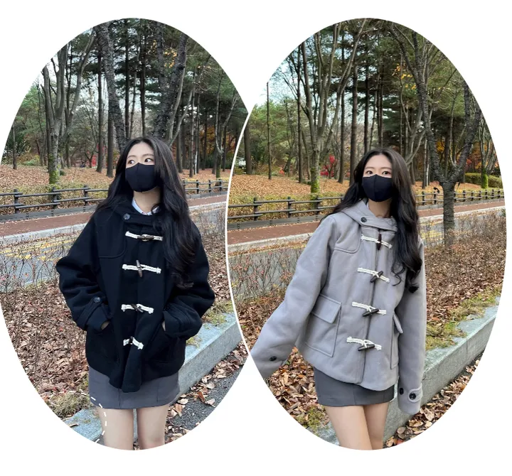 당일출고![마지막수량/누빔안감!] 떡볶이 숏 코트 자켓 상세 이미지 1