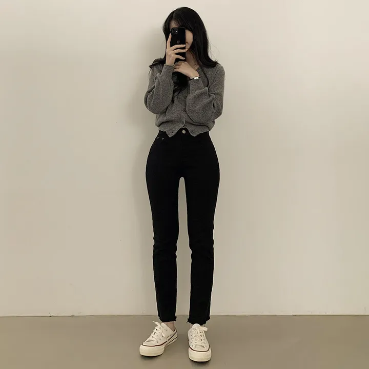 [팔뚝살커버!] 허리잘록~ 포근 브이넥 데일리 브이넥 아방핏 니트가디건 상세 이미지 24