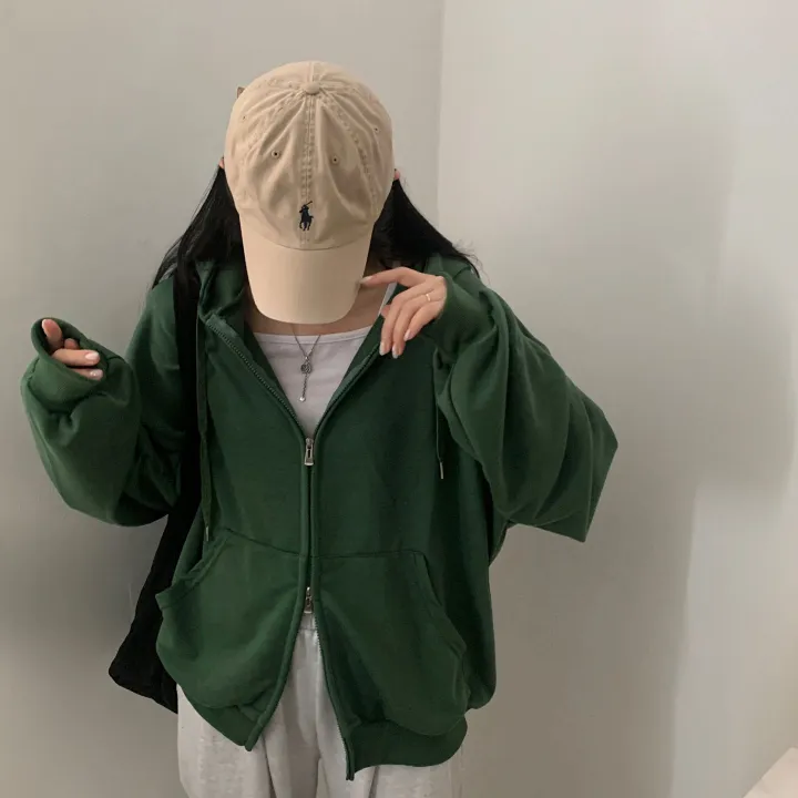 [사계절인기템/7컬러*.*] 심플무지 투웨이 오버핏 후드집업,점퍼 - 12color 상세 이미지 22
