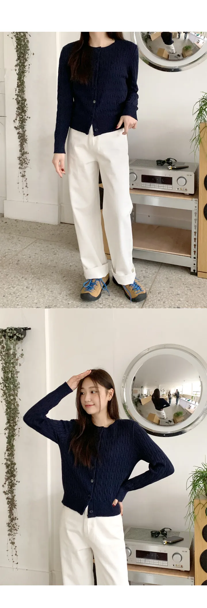 [정사이즈핏/간절기필수-!]클래식꽈니트가디건 상세 이미지 24