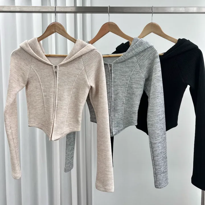 *봄ver* [MADE:컬러추가] #-3kg!! 슬림 빅후드ver.1 오프숄더 셋업 (5color) 슬림핏 크롭 후드집업 오프숄더집업 롱 와이드팬츠 트레이닝세트 상세 이미지 33