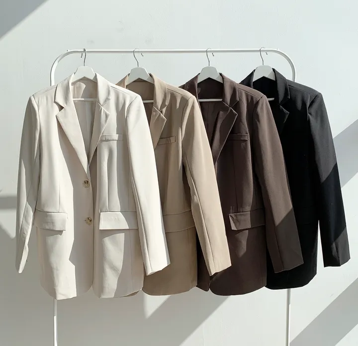 [빅사이즈] 오버핏 박시 심플 데일리 봄자켓(4color) 상세 이미지 5
