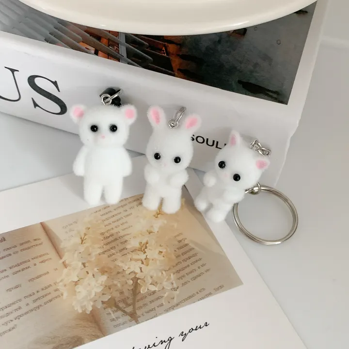 [🐻🐰🐱] 귀여운 아기 토끼 곰돌이 곰 고양이 키링 상세 이미지 14