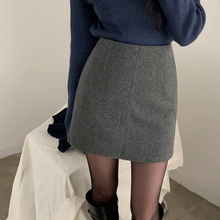 [4계절필수 디자인/연그레이 당일출고✨] 자체제작 #크치Made 젤리 버튼 트임 브이넥 골지 겨울 니트 긴팔티셔츠 - nt 상세 이미지 93