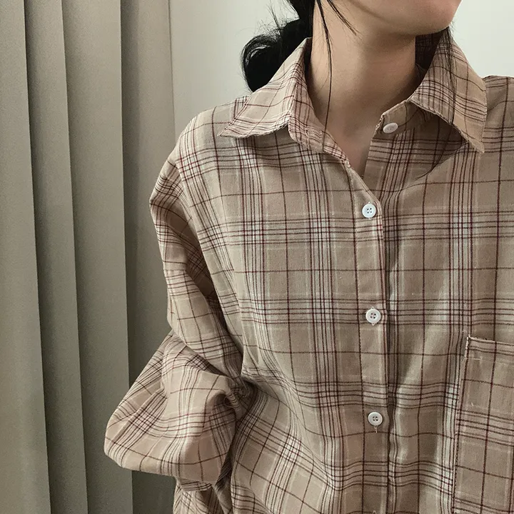 묶음할인🎈[오버핏🤍] 마가린 체크 오버 남방 상세 이미지 33