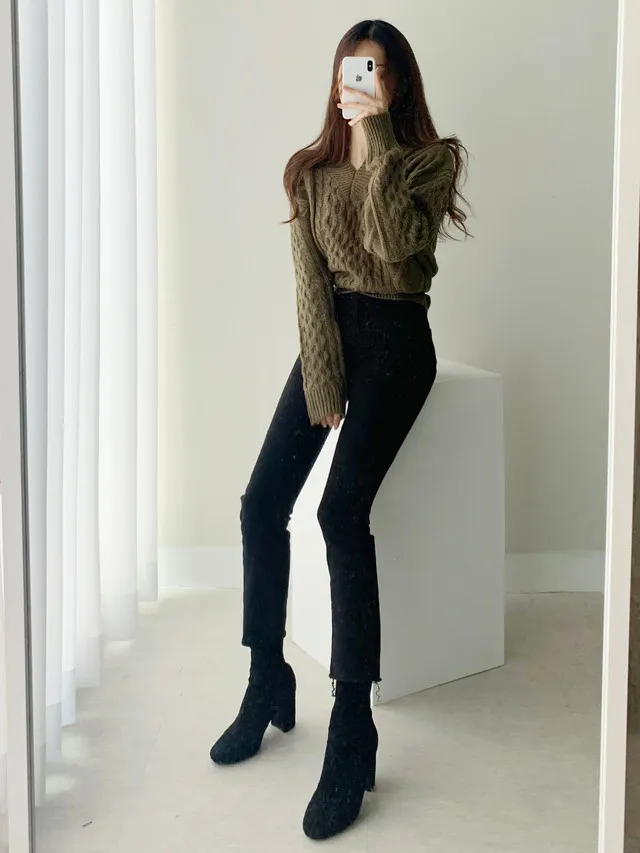 [빠른배송/1만장돌파] 스판굿 반하이 8부 일자 팬츠 면바지 화이트 블랙 베이지 상세 이미지 36
