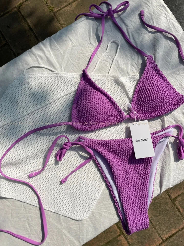 기본 끈 비키니 홀터넥 태닝 골지 3color 상세 이미지 14