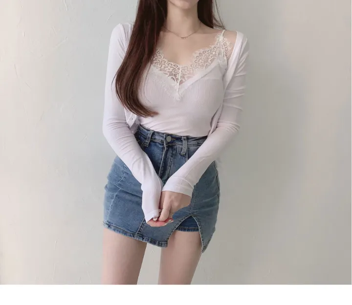 렉 레이스 골지 가디건 + 나시 상세 이미지 11