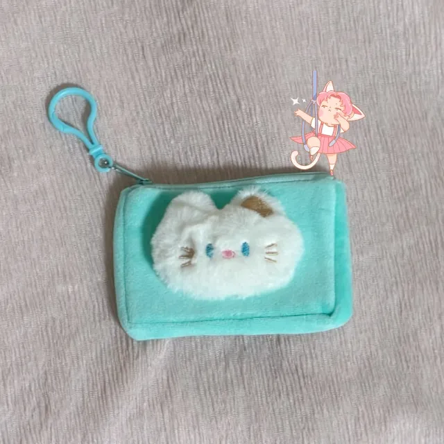 2종 가방고리 블루아이 고양이 캐릭터 동전지갑 카드지갑 폭신폭신 말캉말캉 보들보들 상세 이미지 9