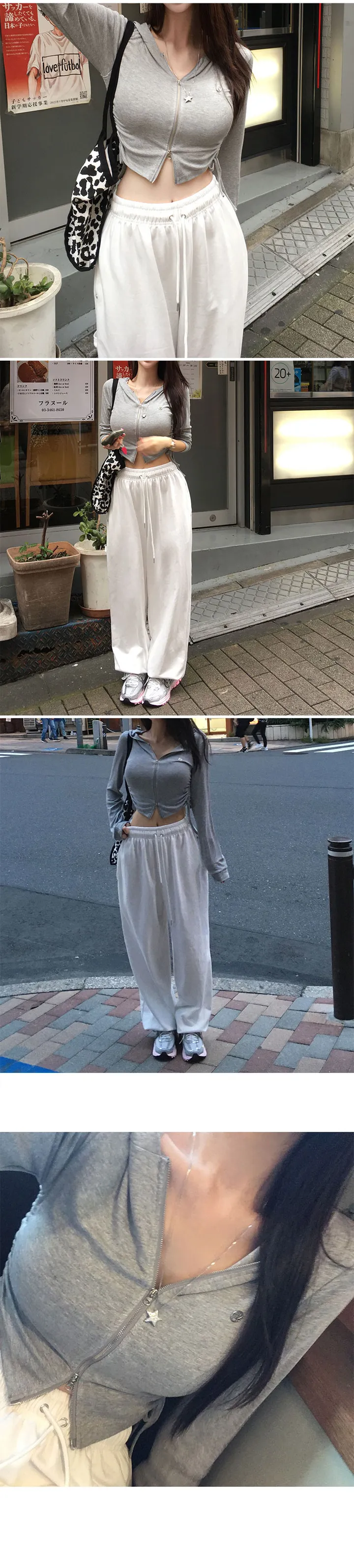(2size)[여리보장/허얇핏] made 럽미 크롭 셔링 집업 상세 이미지 15