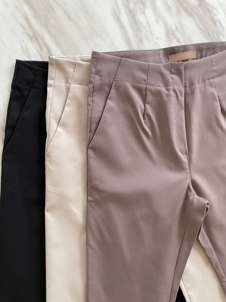 [55~77/일반,기모] 인생핏 슬림 일자 스키니핏 하이웨스트 스판 간절기 겨울 슬랙스 상세 이미지 64