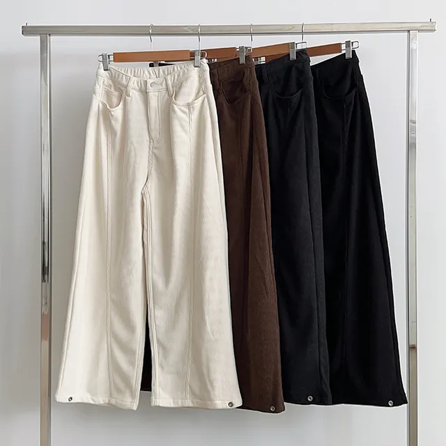 [한파대비/3기장~2XL!] 스냅버튼 융기모 코듀로이 골덴 폴딩 와이드팬츠 4color 상세 이미지 89